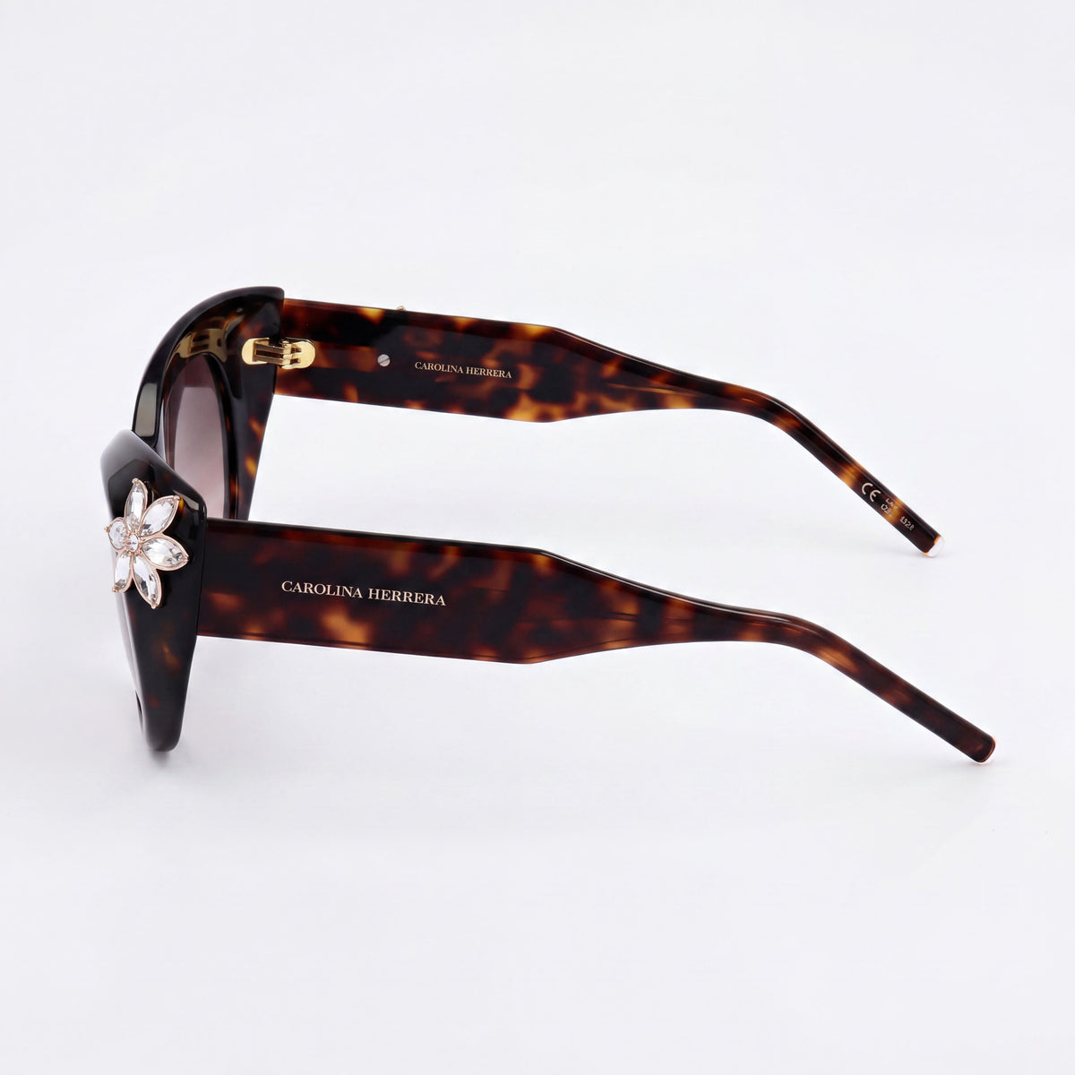 Carolina Herrera Havana Cat Eye Sunglasses for Women, 50mm, Photo 3