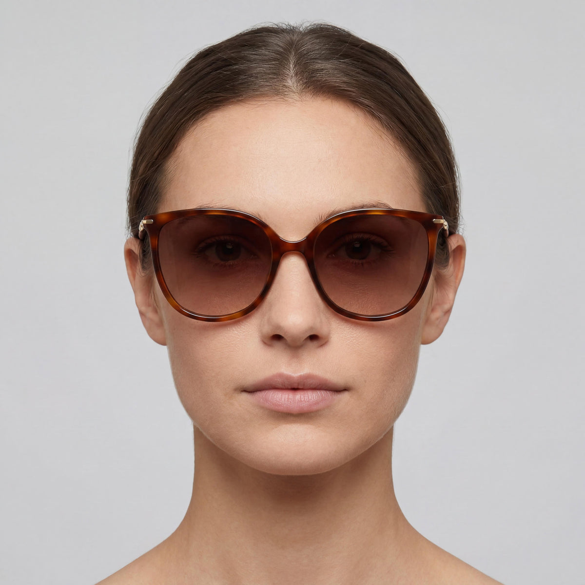Carolina Herrera HER 0229/S Gafas de sol ovaladas color marrón habana para mujer, 55 mm, Photo 4