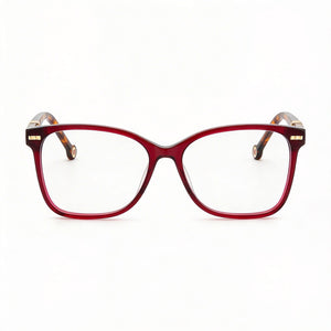 Carolina Herrera Rectangle Eyeglasses Unisex — front view, Acetate