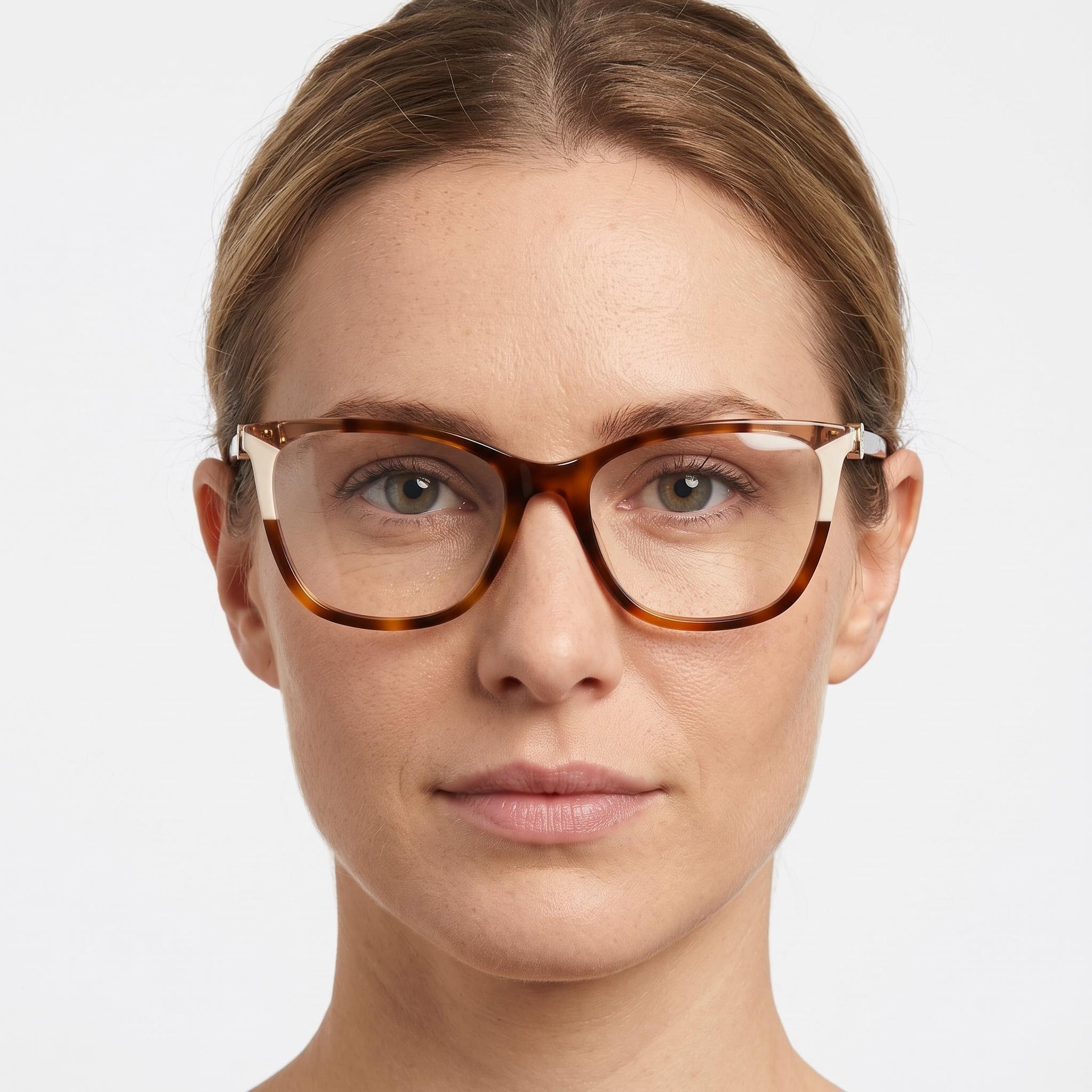 Carolina Herrera Ivory Square Eyeglasses for Women, Acetate, Photo 4