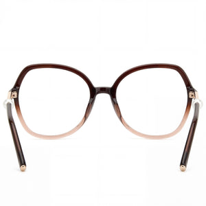 Carolina Herrera Her 0080 Round Eyeglasses for Women — interior view, Polycarbonate demo lenses