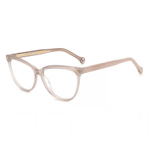 Carolina Herrera Her 0085 Beige Cat Eye Eyeglasses for Women, Plastic frame