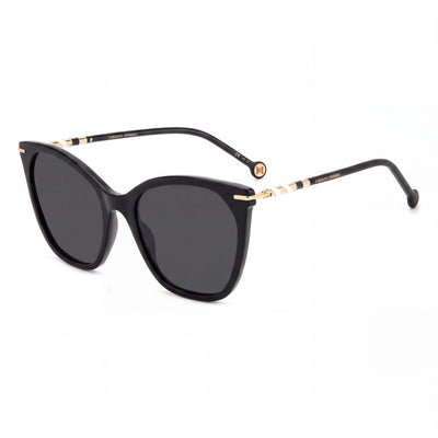 Carolina Herrera Her 0091/s Black Square Sunglasses for Unisex, Black lens