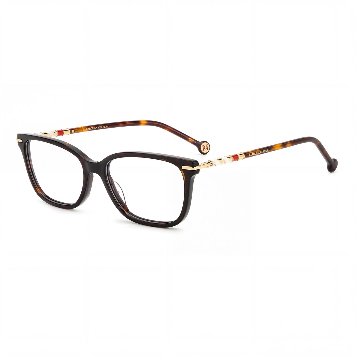 Carolina Herrera Her 0097 Havana Rectangle Eyeglasses Unisex, 54mm, Photo 1