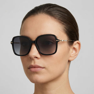 Carolina Herrera HER 0101/S Square Sunglasses for Women — interior view, Non-Polarized lens detail