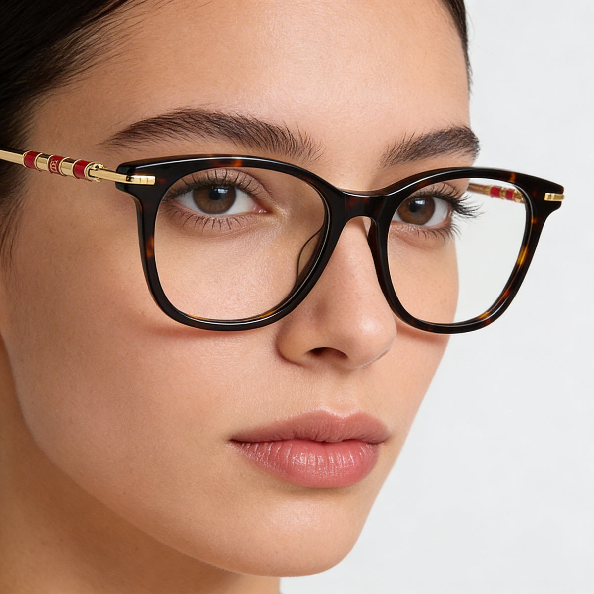 Carolina Herrera Her 0103 Havana 2 Square Eyeglasses for Women, 50mm, Photo 4