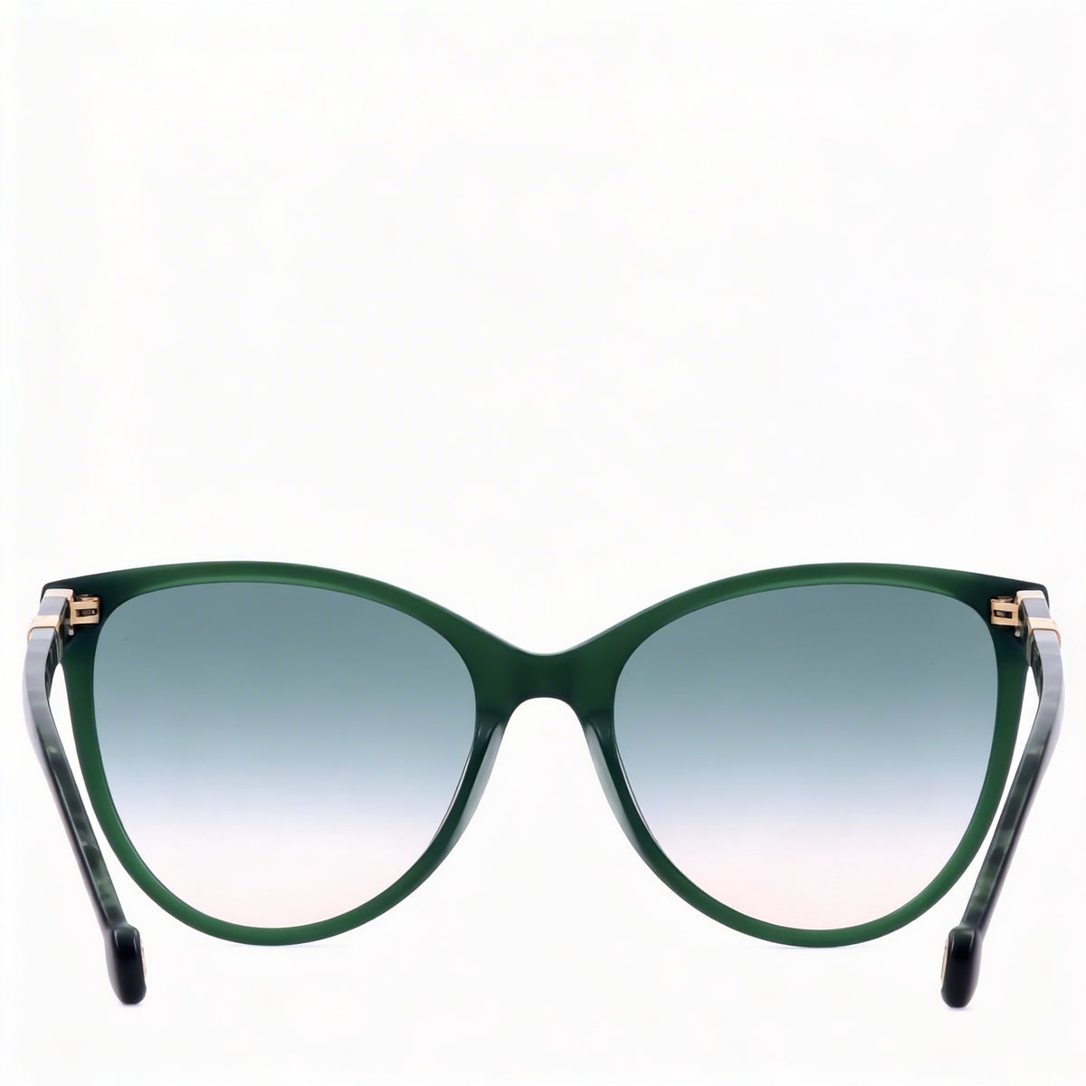 Carolina Herrera Modern Her 0107/S Gafas de Sol de Acetato Verde Habana Marrón Gris Degradado No Polarizadas con Protección UV para Mujer 57mm, Photo 4