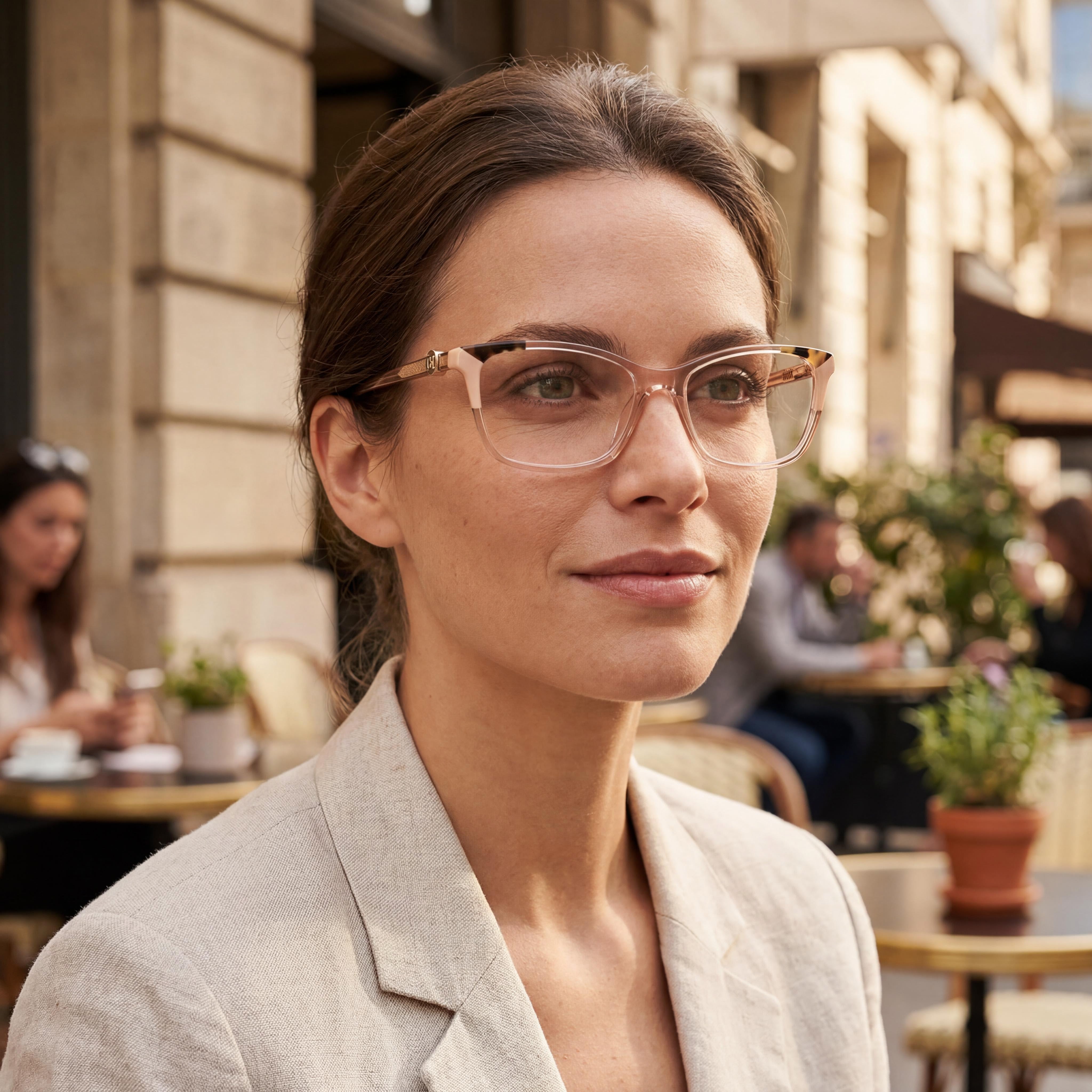 Carolina Herrera HER 0114 Nude Havana Eyeglasses Unisex, 54mm, Photo 5
