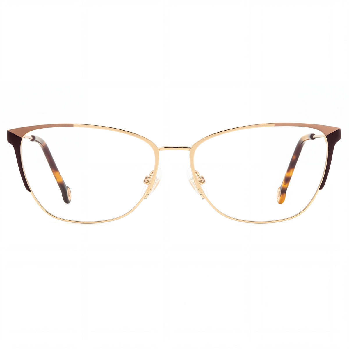 Carolina Herrera Her 0116 Gold Cat Eye Eyeglasses for Women, 57mm, Photo 2