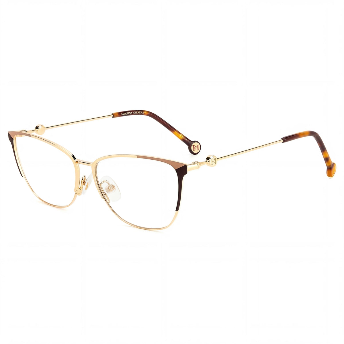 Gafas graduadas rectangulares doradas Carolina Herrera Her 0116 para mujer, 57 mm, Photo 1