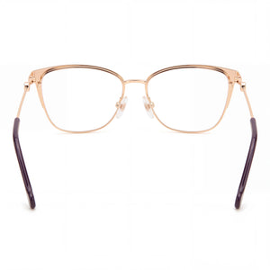 Carolina Herrera Her 0116 Rectangle Eyeglasses for Women — front view, Alloy Steel