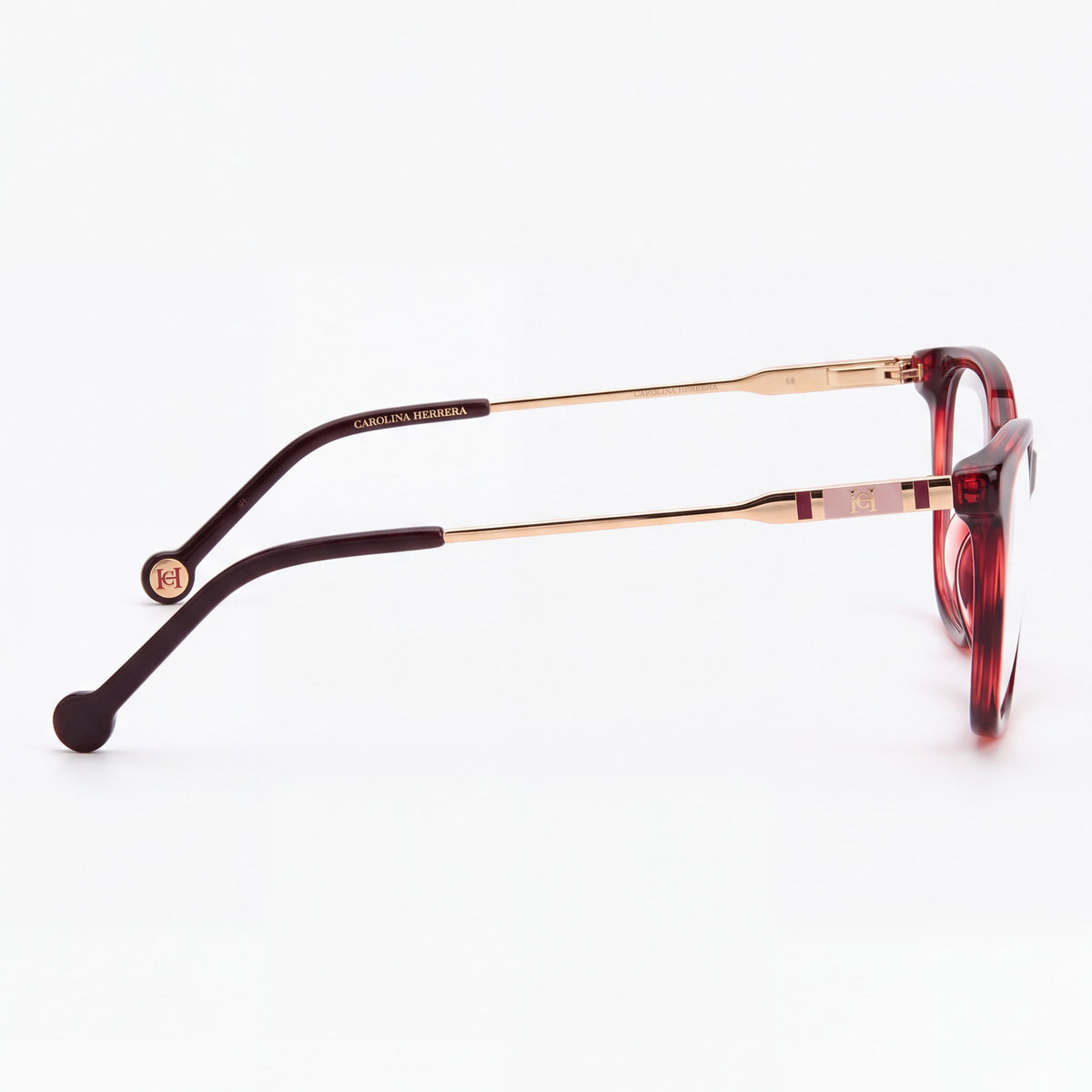 Gafas Carolina Herrera 0118/G unisex de acetato modernas, color Habana cereza, 52 mm, Photo 2