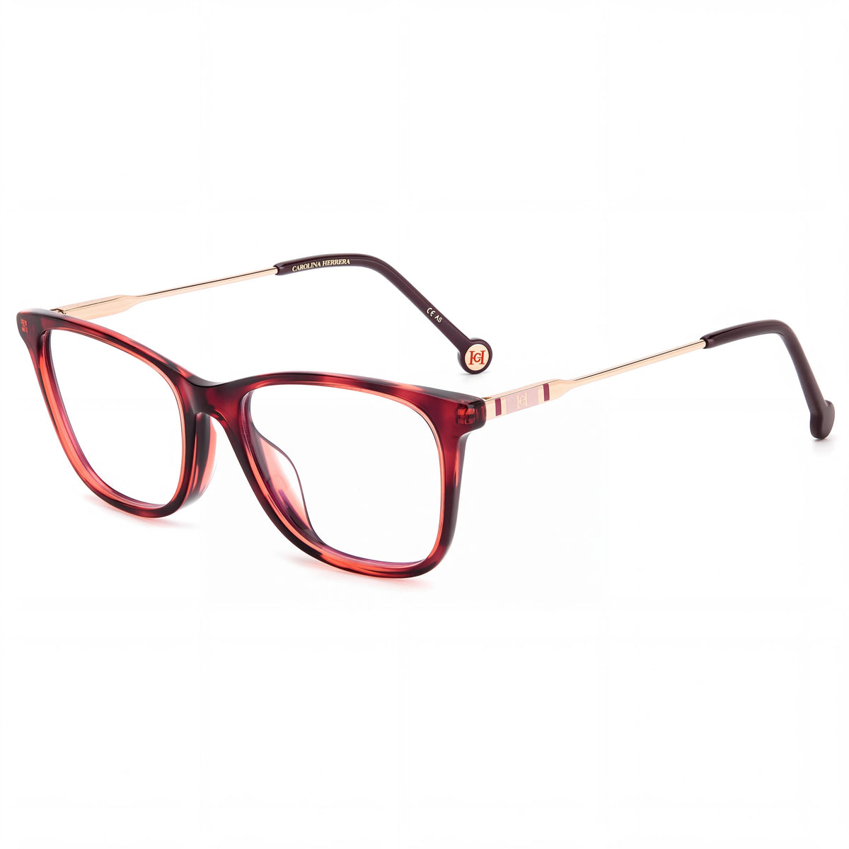 Gafas Carolina Herrera 0118/G unisex de acetato modernas, color Habana cereza, 52 mm, Photo 1