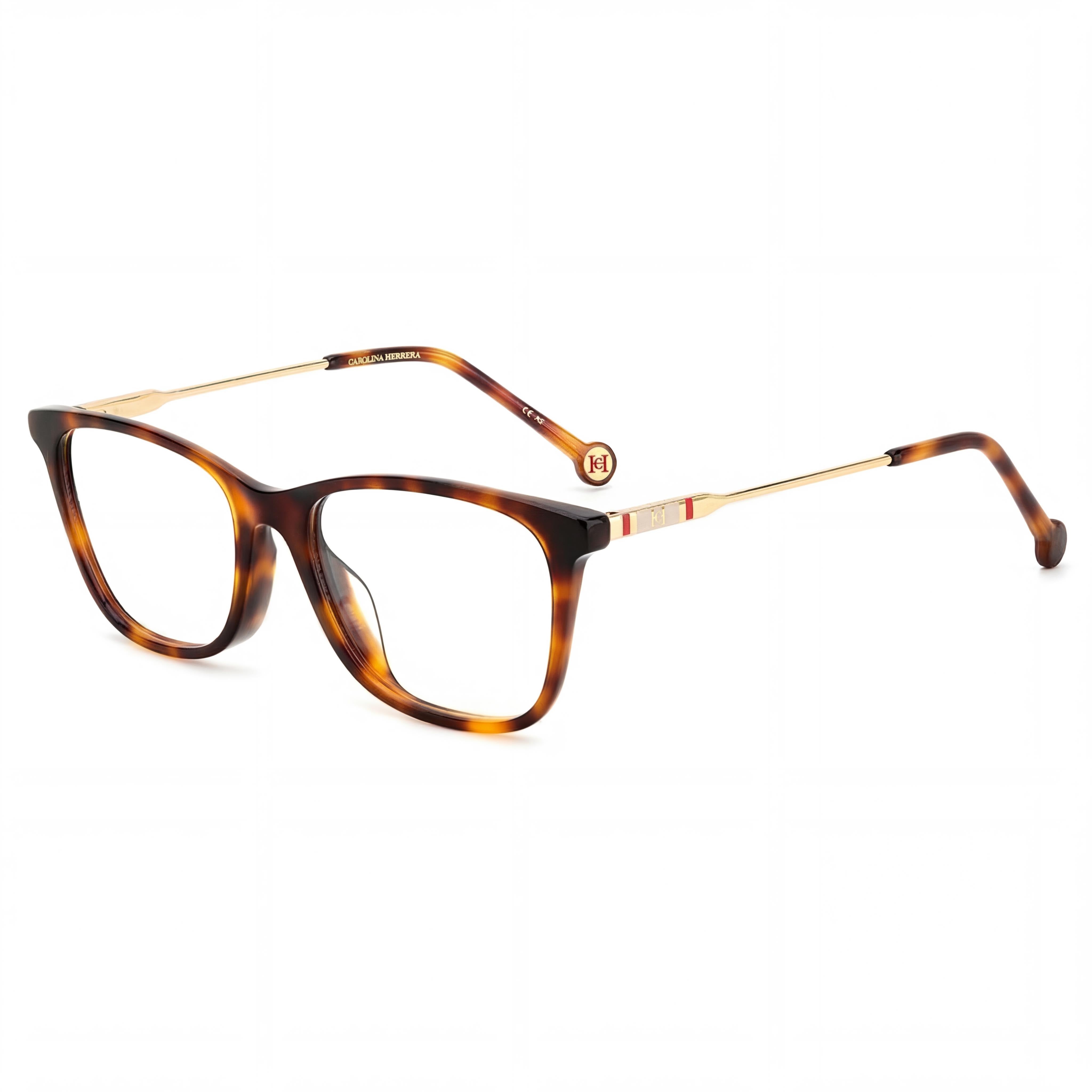 Carolina Herrera HER 0118/G Havana Rectangle Unisex Eyeglasses, Photo 1