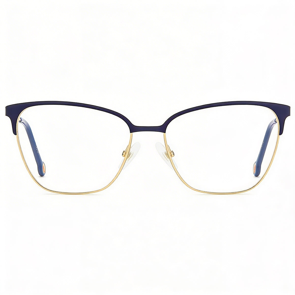Carolina Herrera Her 0119 Gold Blue Square Eyeglasses for Women, 56mm, Photo 2