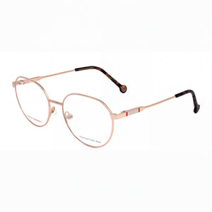 Carolina Herrera Her 0121 Gold Copper Round Eyeglasses for Women, Metal frame