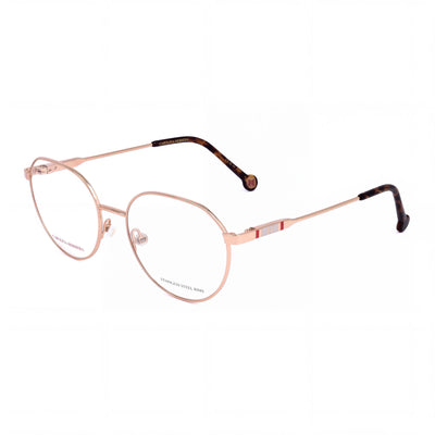 Carolina Herrera Her 0121 Gold Copper Round Eyeglasses for Women, Metal frame