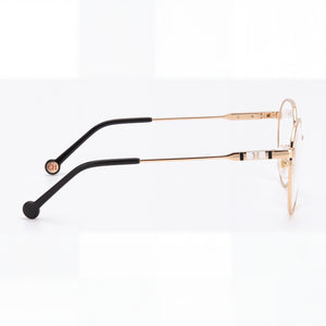 Carolina Herrera Her 0121 Round Eyeglasses for Women — front view, Metal