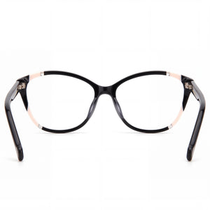 Carolina Herrera Her 0122 Eyeglasses Women — side view, Black Nude Acetate temples