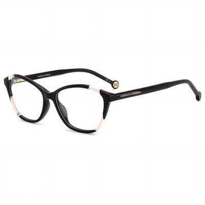 Carolina Herrera HER 0122 Black Rectangle Eyeglasses for Women, Acetate frame