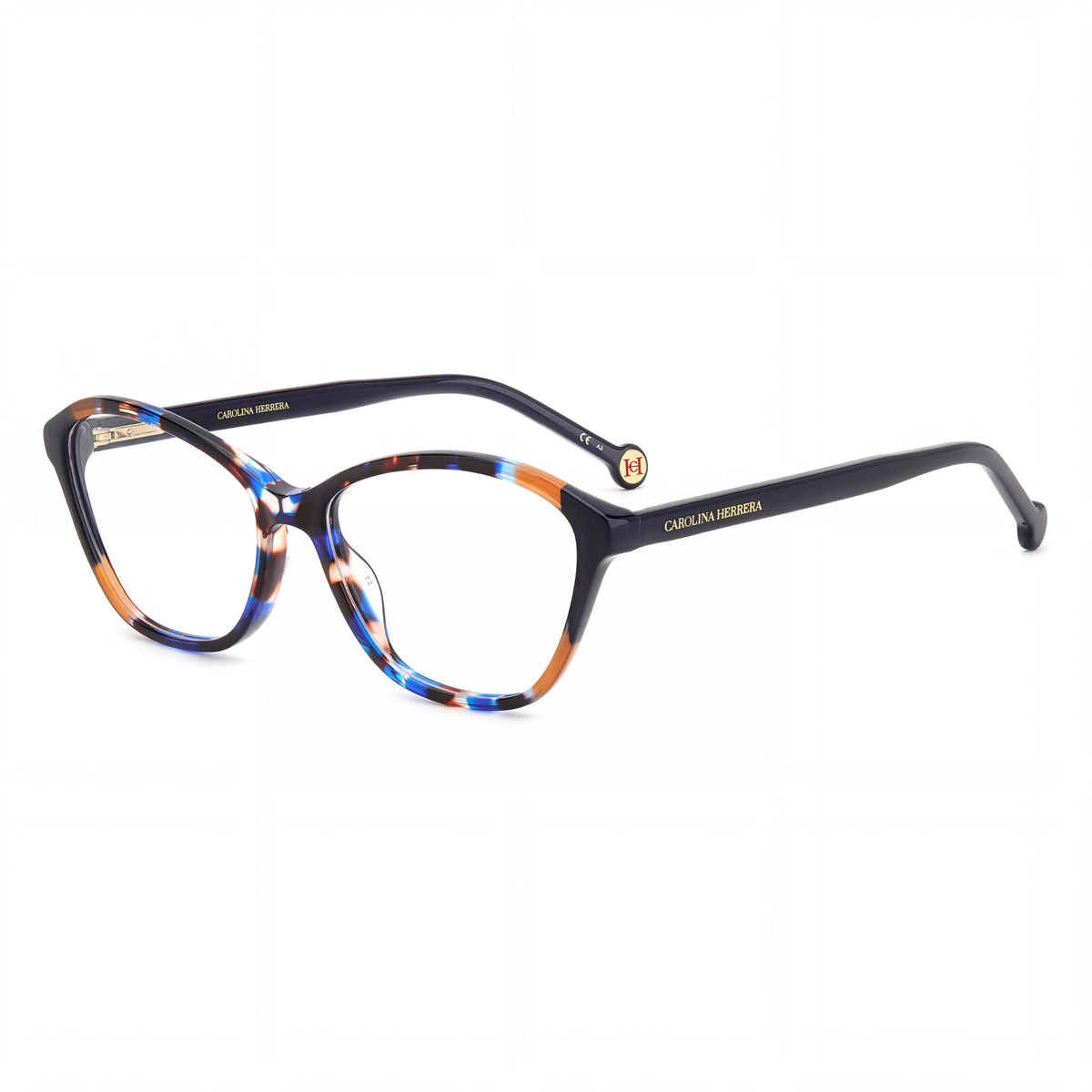 Gafas graduadas Carolina Herrera Her 0122 Havana cuadradas para mujer, 55mm, Photo 1