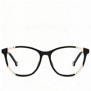 Carolina Herrera Her 0123 Rectangle Eyeglasses for Women — front view, Acetate