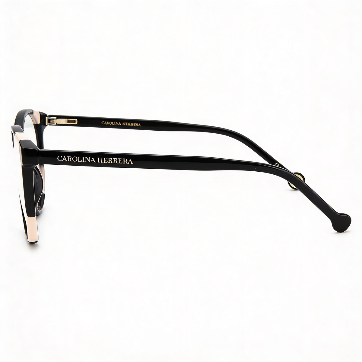 Gafas graduadas Carolina Herrera Her 0123 Black Nude para mujer, 54mm, Photo 3