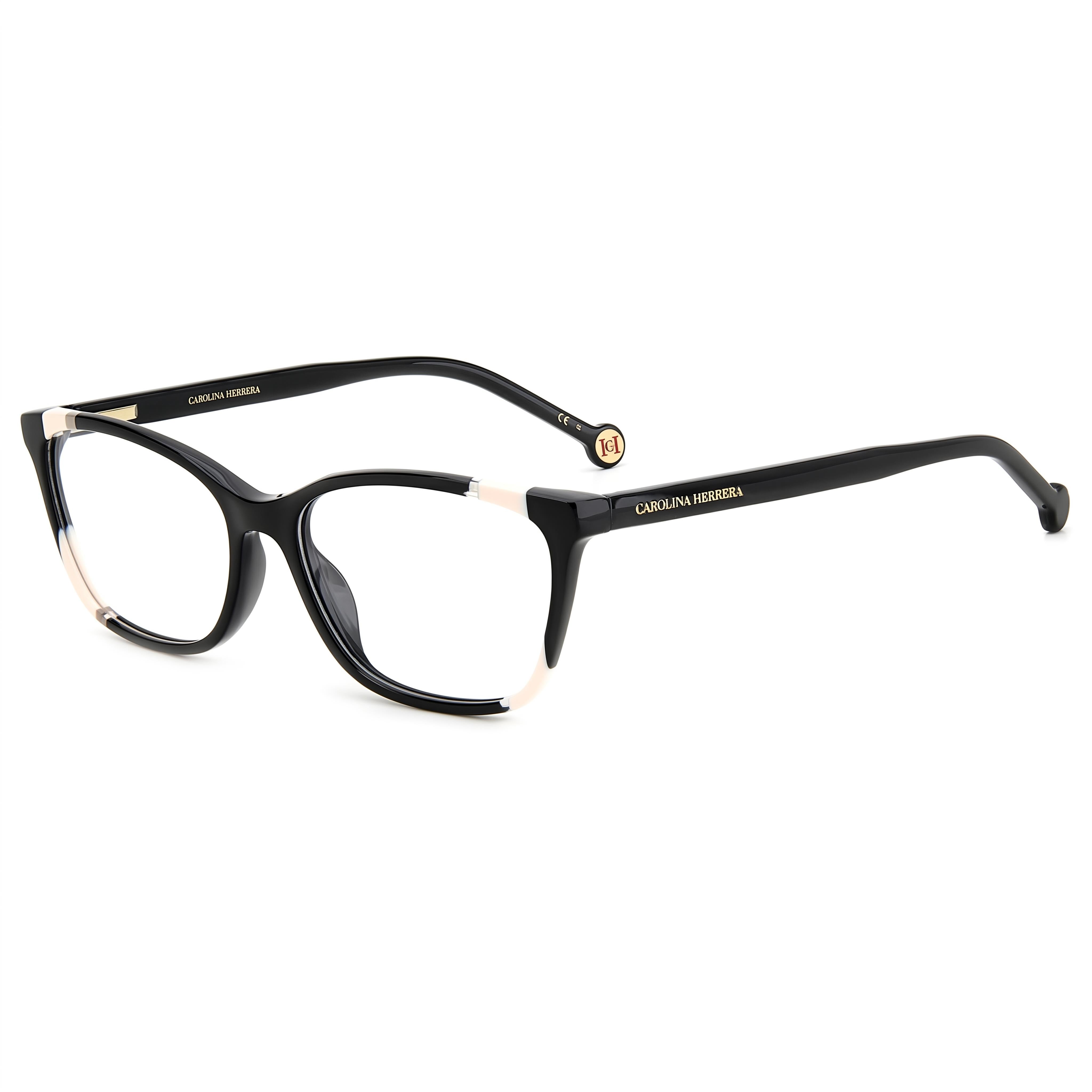 Carolina Herrera HER 0124 Black Nude Eyeglasses for Women, 54mm, Photo 1