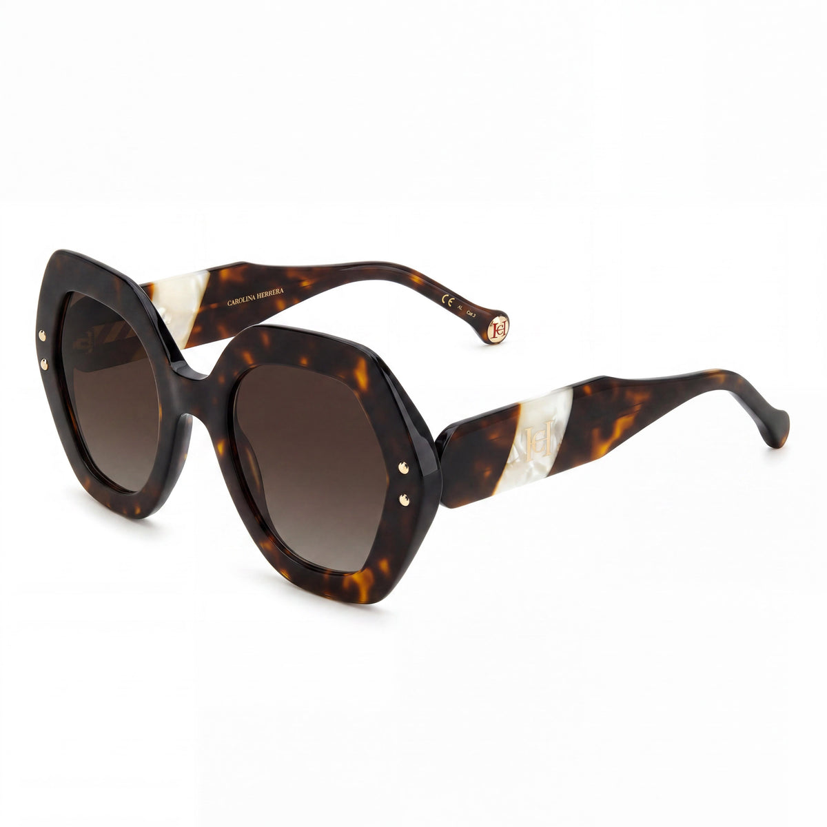 Gafas de sol redondas para mujer Carolina Herrera HER 0126/S Havana, 52mm, Photo 1