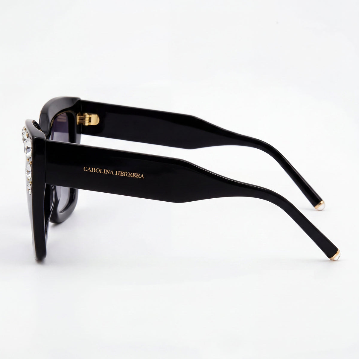 Gafas de sol Carolina Herrera Her 0130/S estilo ojo de gato para mujer, color negro, 52 mm, Photo 3