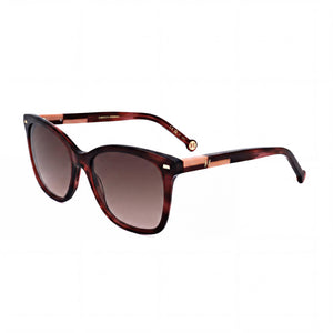 Carolina Herrera HER 0137/S Red Butterfly Sunglasses for Women, Gradient Bordeaux lens