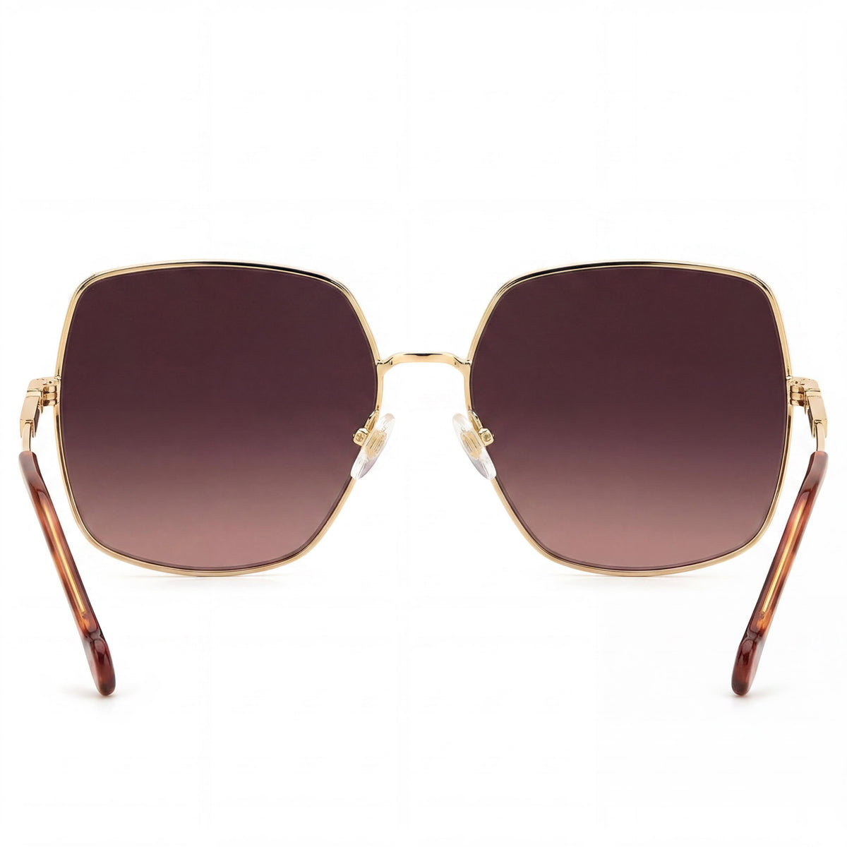 Carolina Herrera Contemporary Gold Burgundy Sunglasses Unisex, 60mm, Photo 3