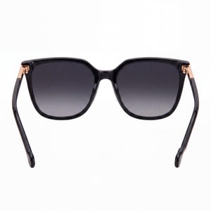 Carolina Herrera HER 0140/S Square Sunglasses Women — side view, Non-Polarized Dark Grey Shaded lens