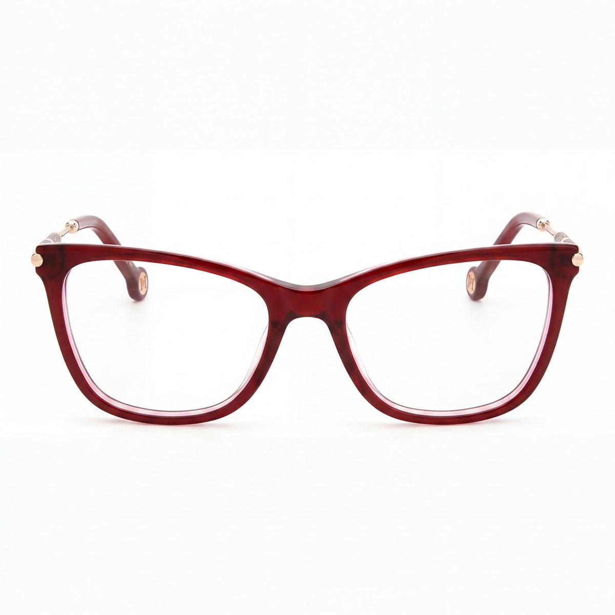 Carolina Herrera Her 0151 Burgundy Square Eyeglasses for Women, 54mm, Photo 2