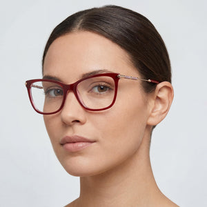 Carolina Herrera Her 0151 Square Eyeglasses for Women — interior view, Polycarbonate demo lenses