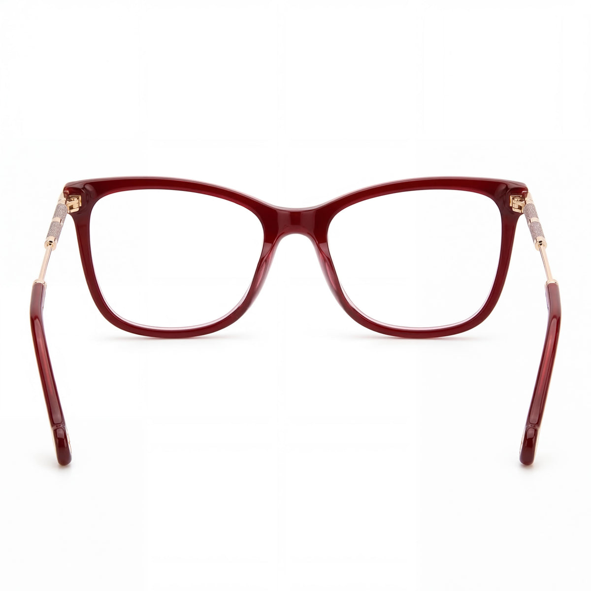 Carolina Herrera Her 0151 Burgundy Square Eyeglasses for Women, 54mm, Photo 3
