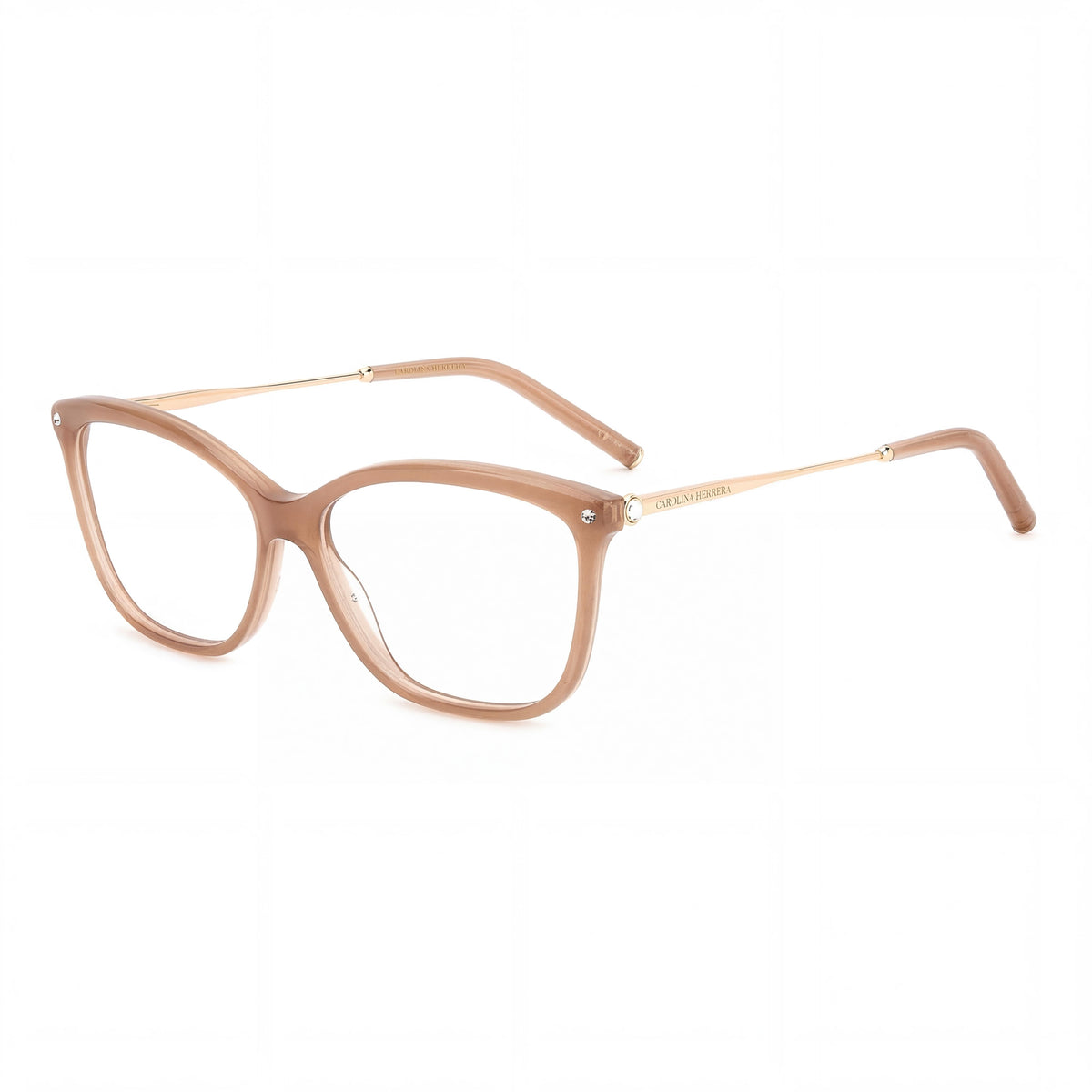 Gafas graduadas rectangulares Carolina Herrera Her 0154 color beige para mujer, 56 mm, Photo 1