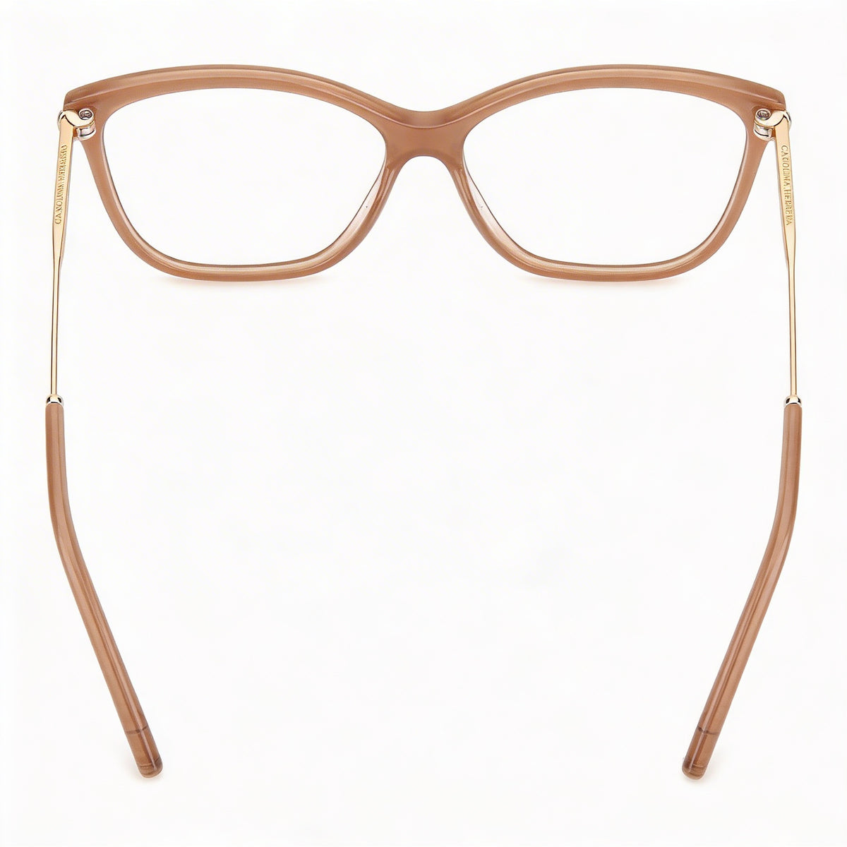 Gafas graduadas rectangulares Carolina Herrera Her 0154 color beige para mujer, 56 mm, Photo 4