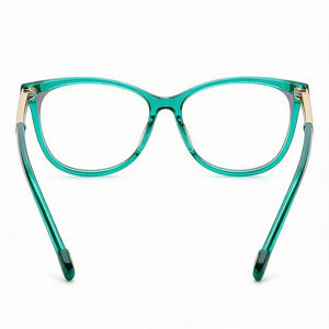 Carolina Herrera Her 0163 Rectangle Eyeglasses for Women — interior view, Polycarbonate demo lenses