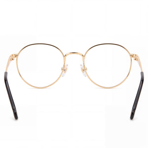 Carolina Herrera HER 0169 Round Eyeglasses for Women — interior view, Polycarbonate demo lenses