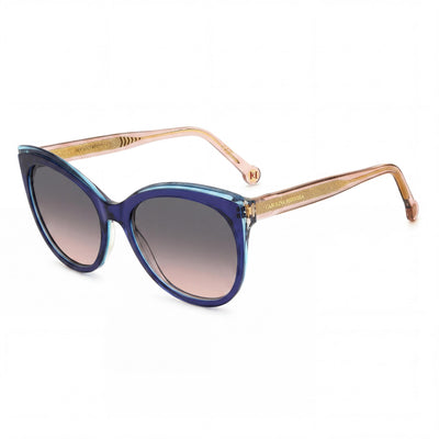 Carolina Herrera Her 0175/s Blue Cat Eye Sunglasses for Women, Blue Pink lens