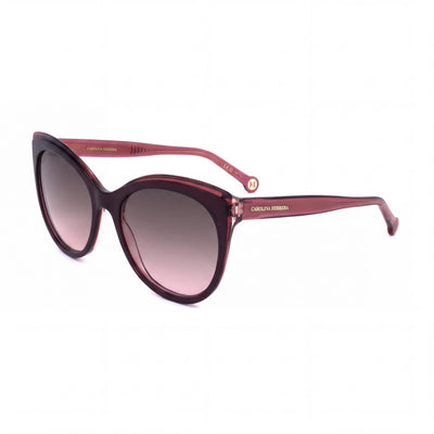 Carolina Herrera HER 0175/S Red Cat Eye Sunglasses for Women, Burgundy Red lens