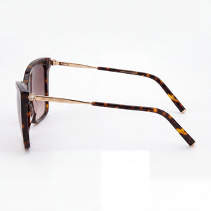Carolina Herrera HER 0180/S Rectangle Sunglasses Unisex — side view, Non-Polarized Brown Shaded lens