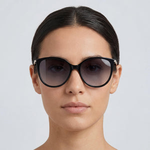 Carolina Herrera Her 0189/G/S Cat Eye Sunglasses for Women — interior view, Non-Polarized lens detail