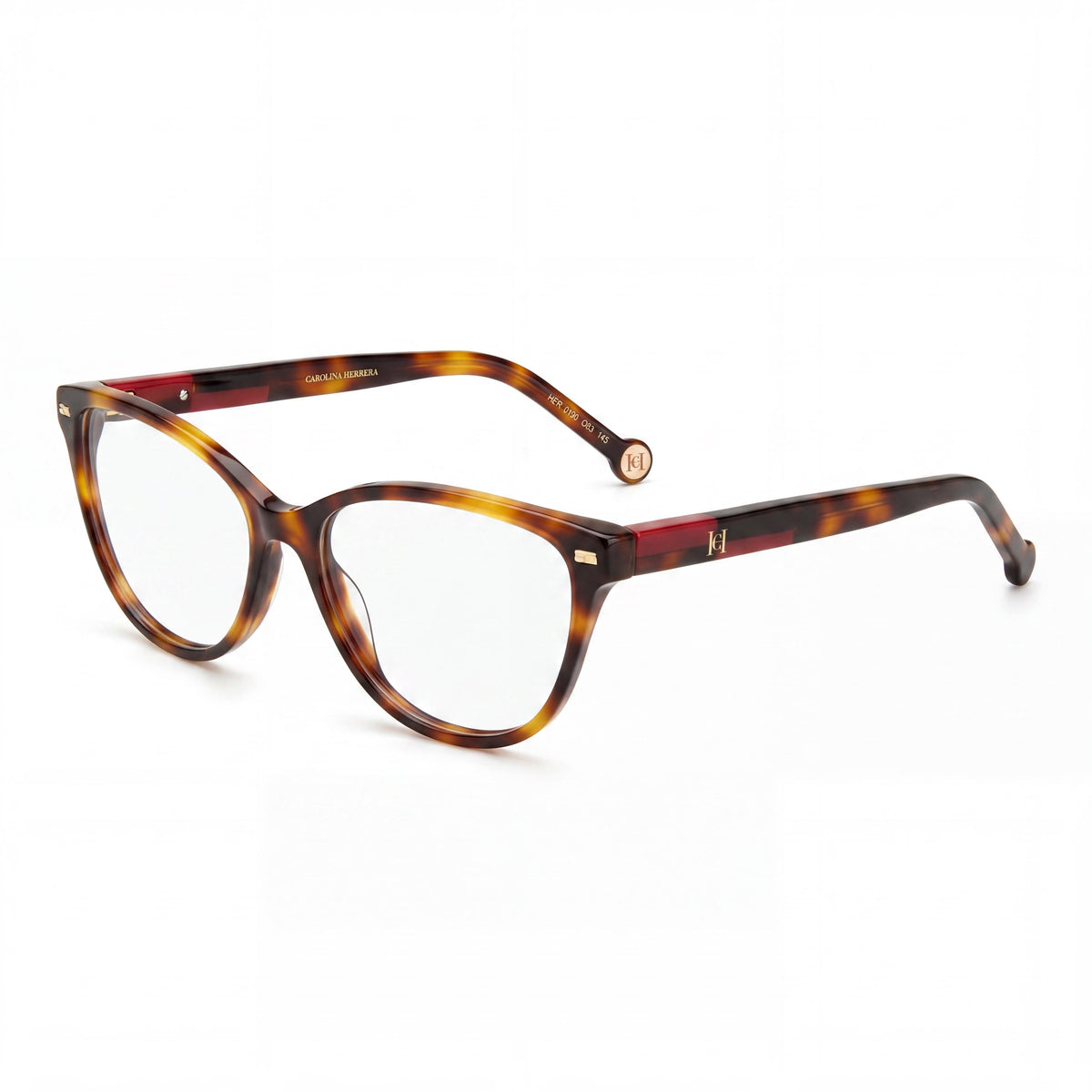 Carolina Herrera Her 0190 Havana Cat Eye Eyeglasses for Women, 54mm, Photo 1