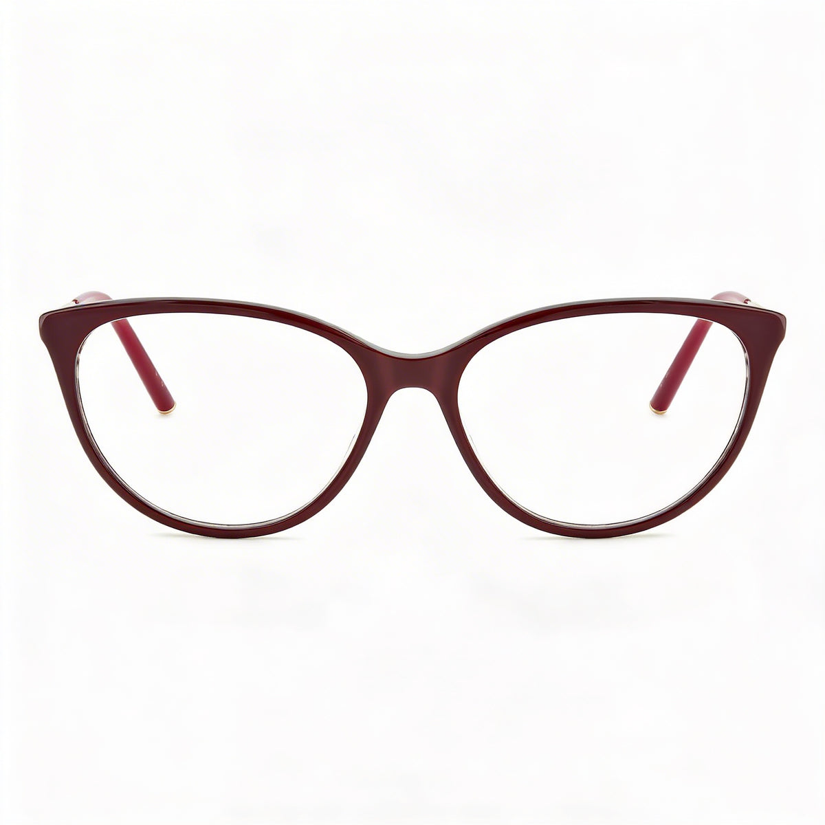 Carolina Herrera Her 0196 Red Gold Cat Eye Eyeglasses Unisex, 55mm, Photo 2