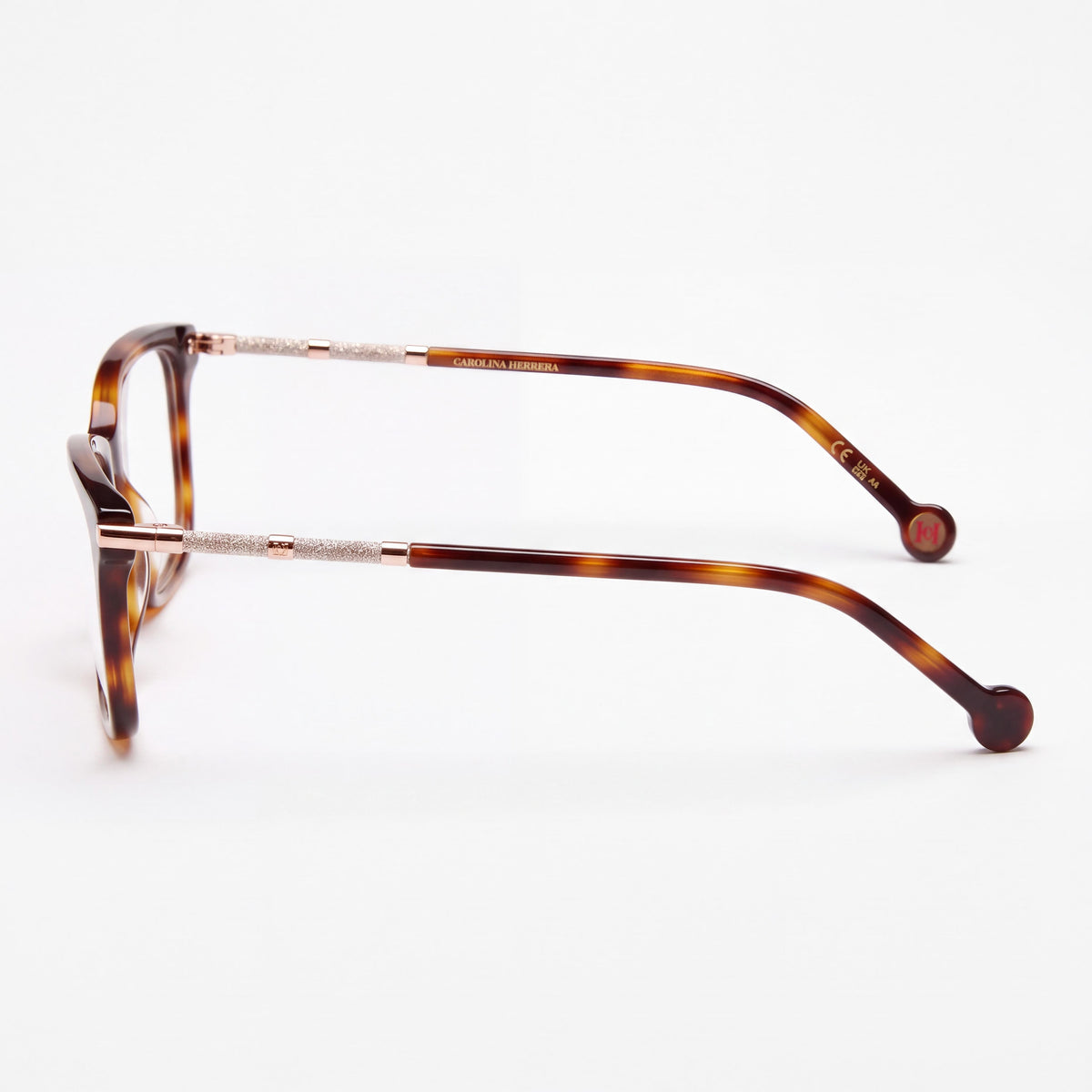 Gafas Carolina Herrera 0198 para mujer, montura de plástico ligera, lentes transparentes de policarbonato, 53-15-145, Photo 3