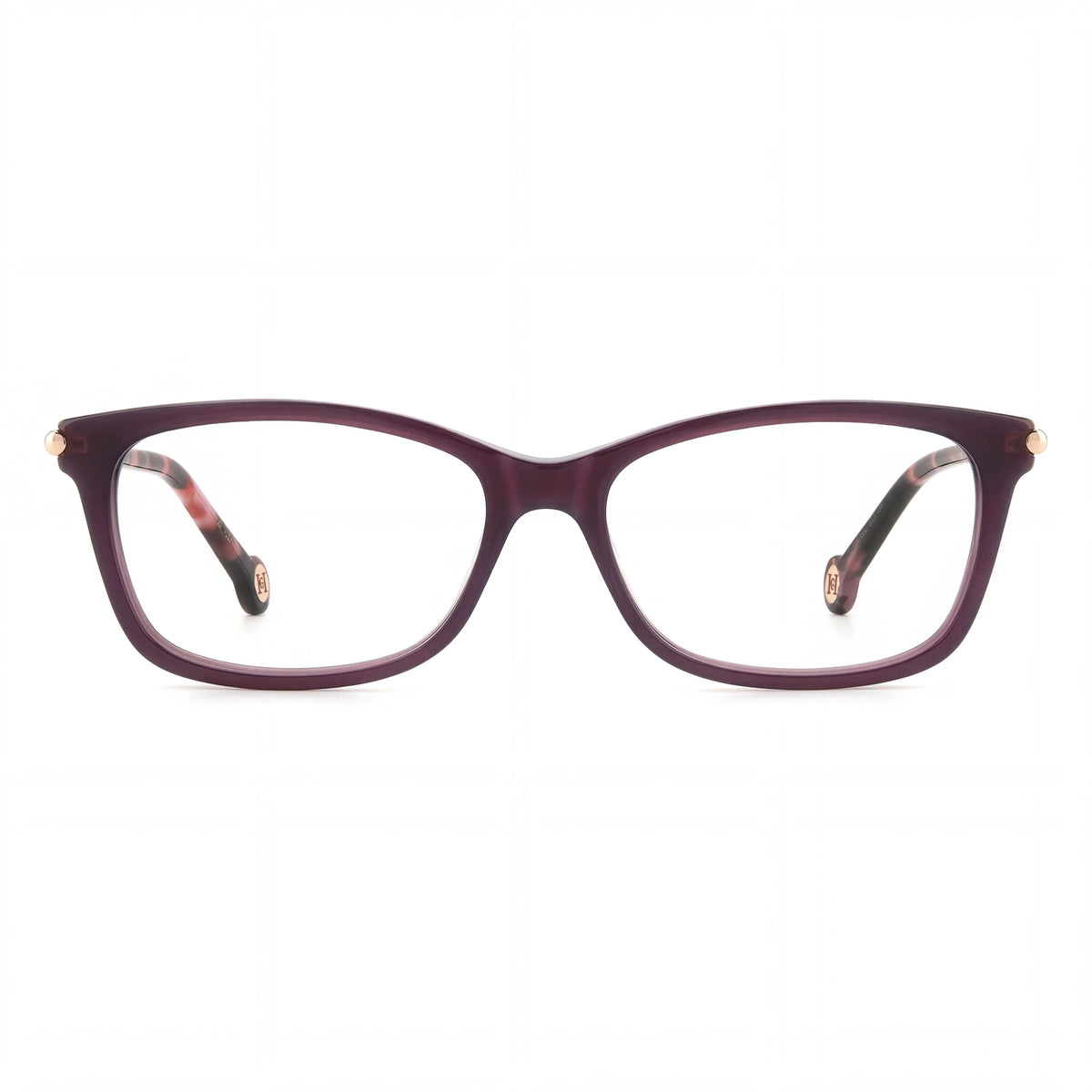Gafas graduadas Carolina Herrera Her 0198 rectangulares violeta para mujer, 53 mm, Photo 2