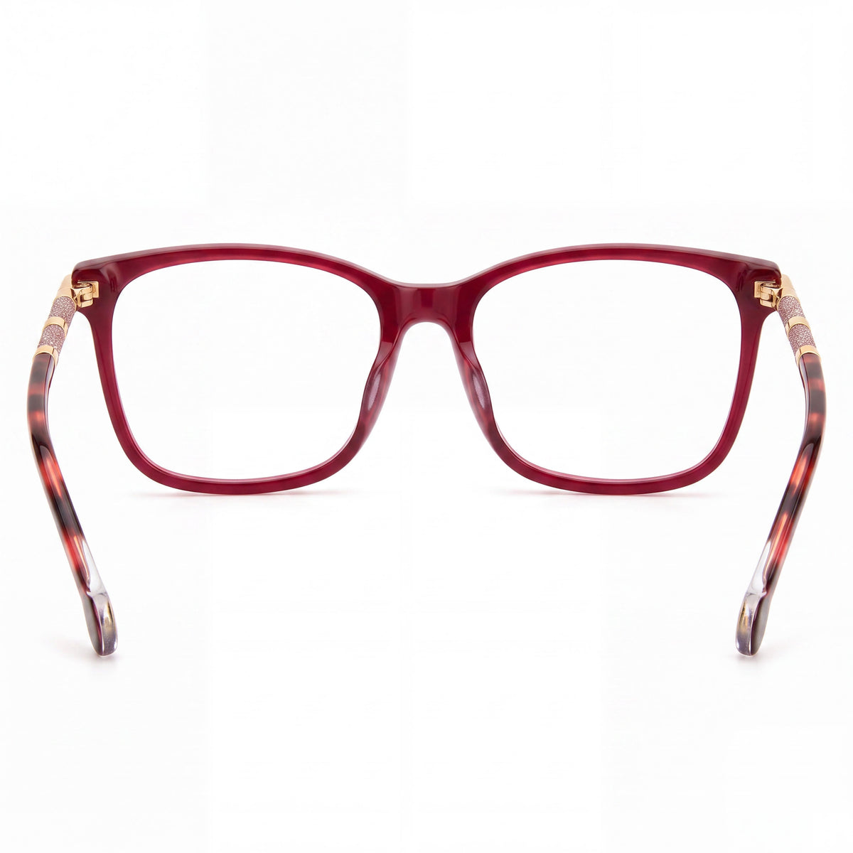Carolina Herrera HER 0199/G Burgundy Gold Eyeglasses for Women, 55mm, Photo 3