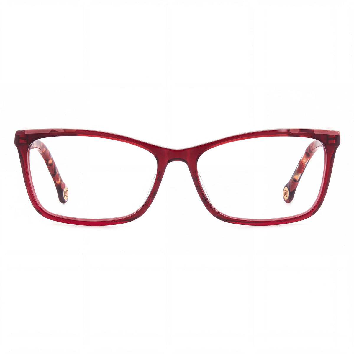 Carolina Herrera Her 0202/g Red Rectangle Eyeglasses for Women, 56mm, Photo 2